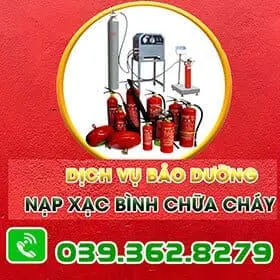 Dịch vụ bảo dưỡng nạp bình chữa cháy tại Hải Phòng