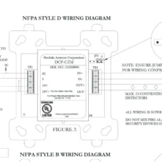 Sơ đồ hướng dẫn chi tiết Module địa chỉ Hochiki DCP-CZM cho đầu báo thường